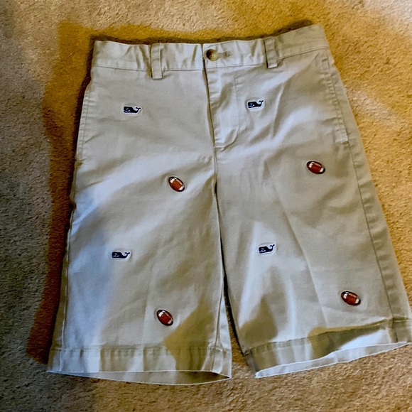 Boys vineyard vines shorts. Whales and football. Great condition. - Picture 2 of 4